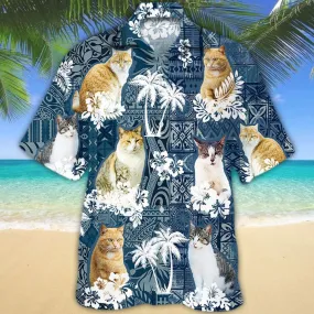 3D All Over Print Cat Hawaiian Beach Shirt For Men And Woman, Summer Aloha Cat Shirt, Cat Lover Present