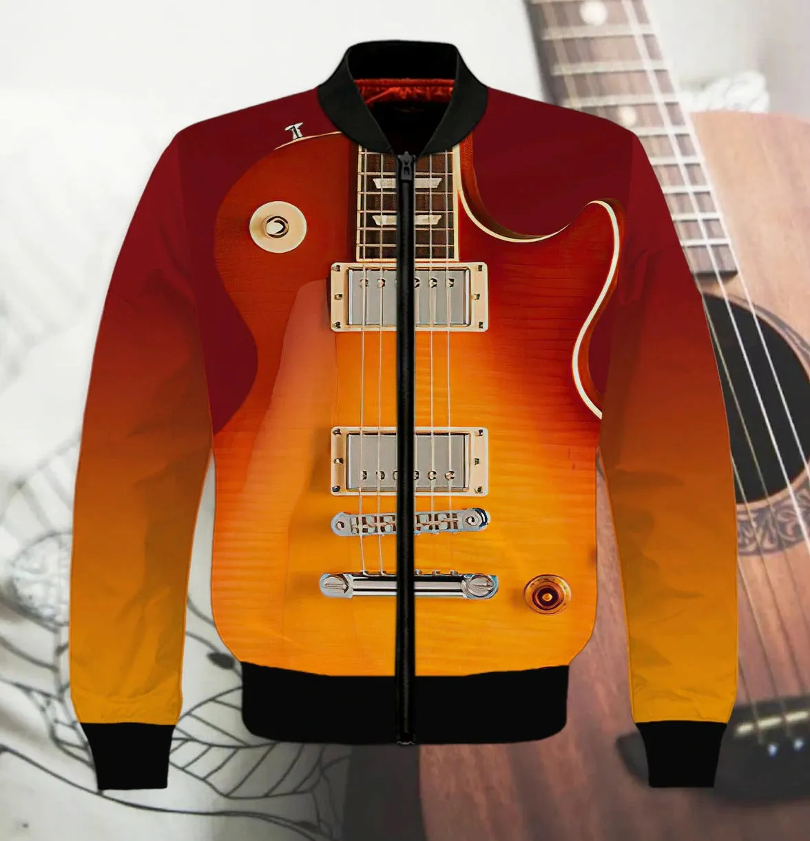 3D All Over Print Electric Guitar T Shirt, Guitar Lover 3D Hoodie Shirts, Gift For Guitar Men Woman