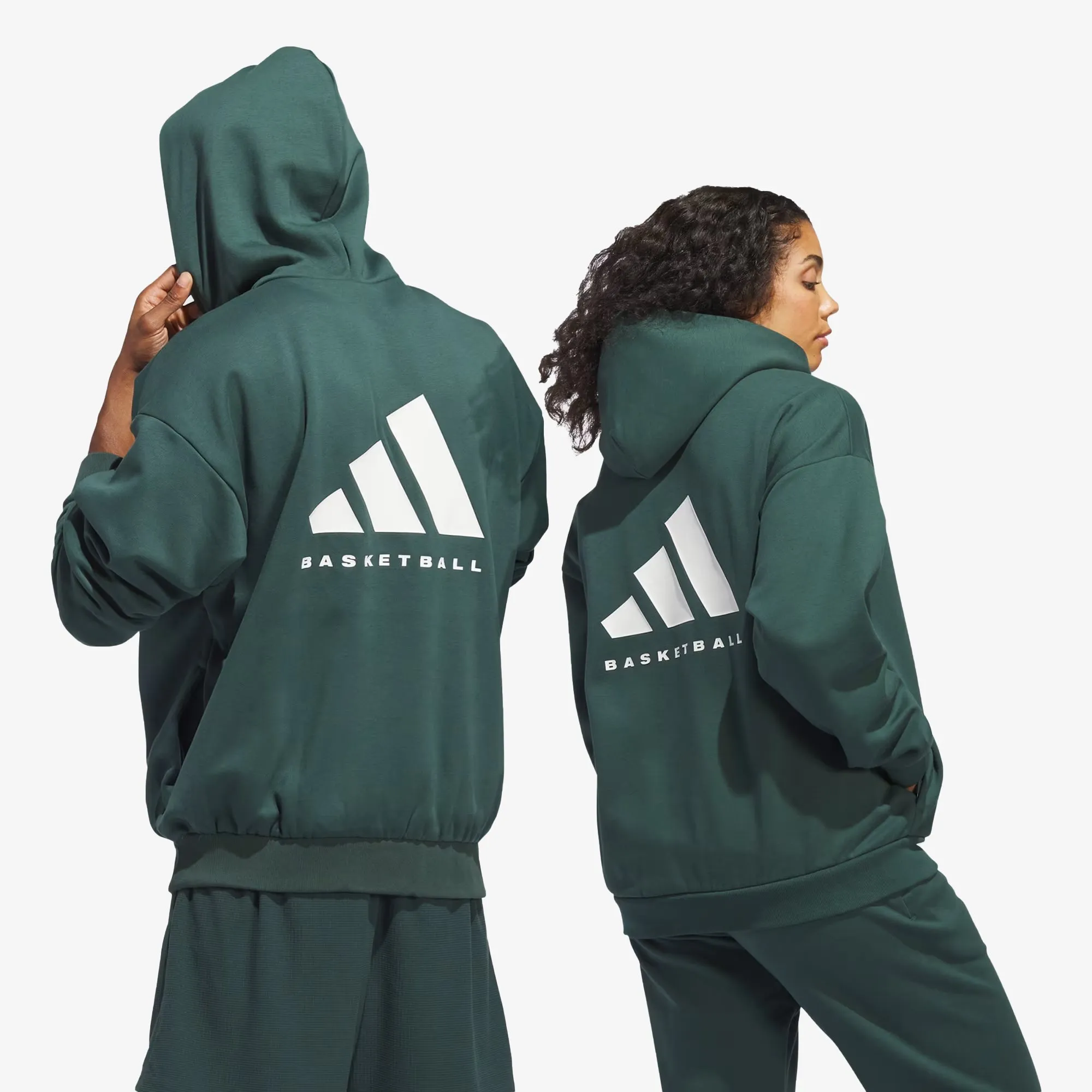 Adidas Originals | BASKETBALL HOODIE  { MINERAL GREEN