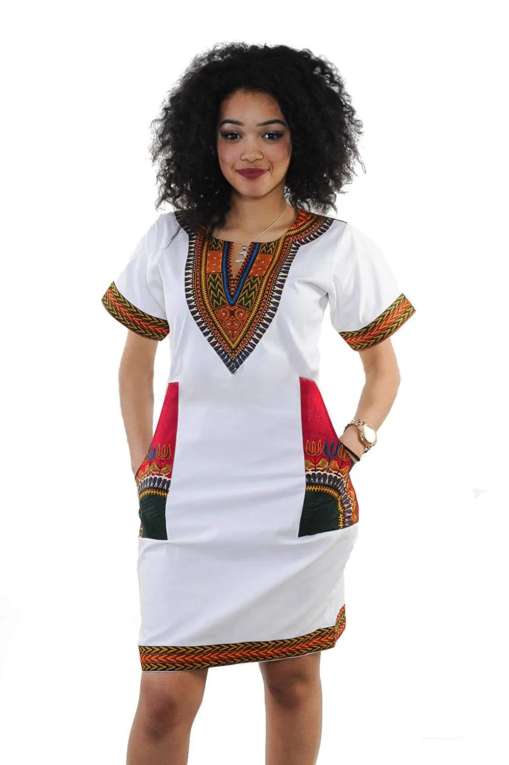 Afrikan Vintage Printed Ethnic Style Summer Dress