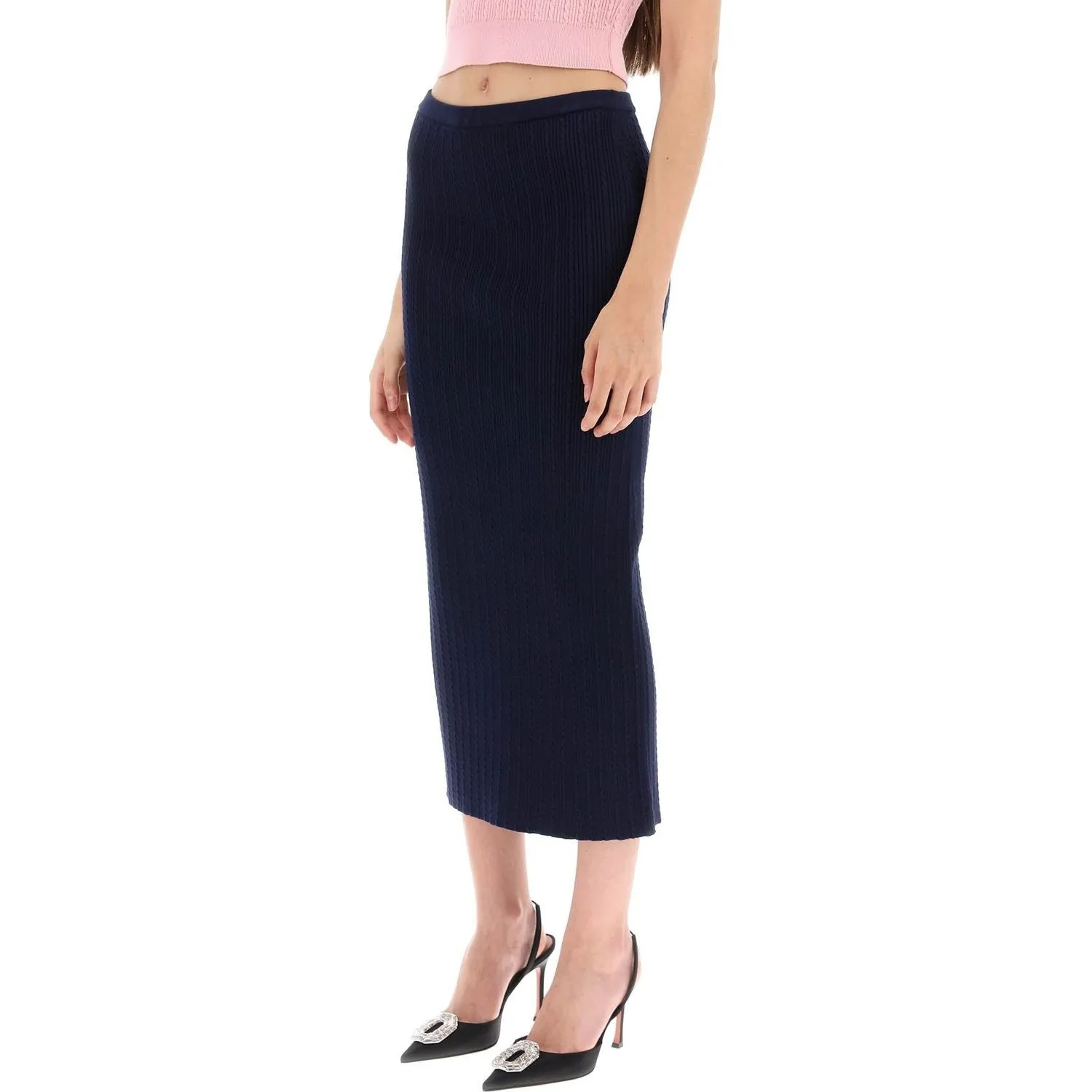 Alessandra Rich knitted pencil skirt