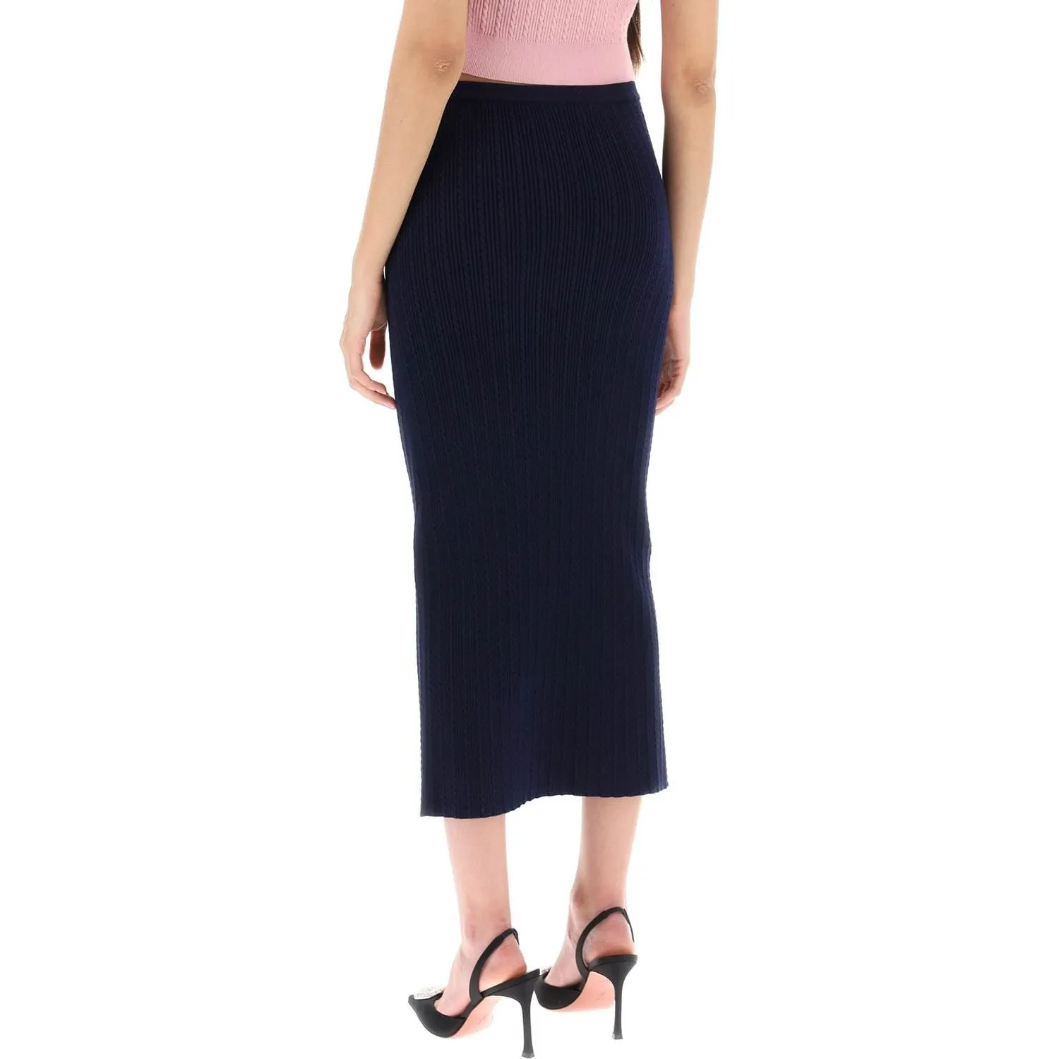 Alessandra Rich knitted pencil skirt