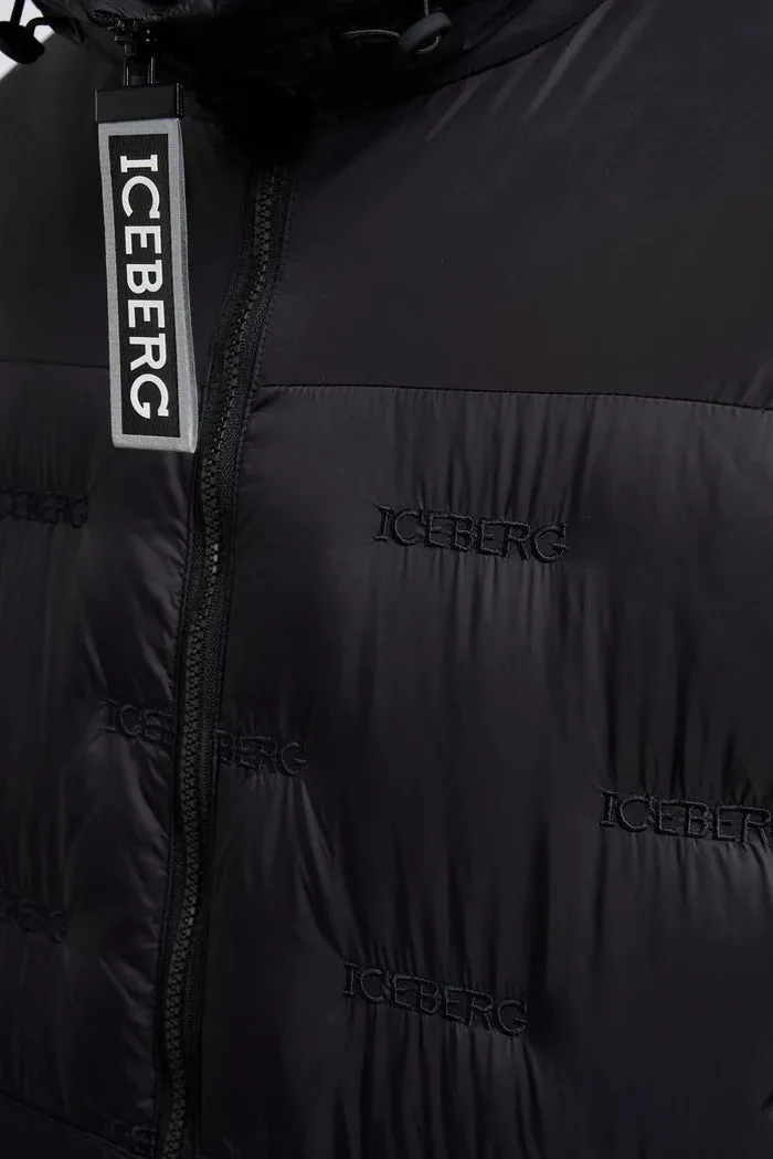 All Over Logo Puffer Jacket (Black) - I23J02064019000