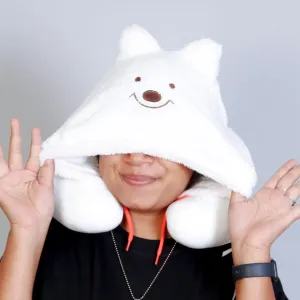 Animal Hoodie Travel Pillow