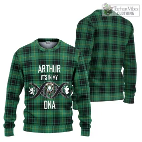 Arthur Ancient Tartan Ugly Sweater with Family Crest DNA In Me Style