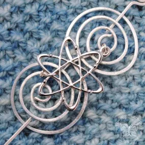 Atomic Shawl Pin - Charmed Silver