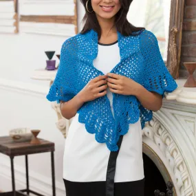 Aunt Lydia's Crochet V-Stitch & Scallop Shawl