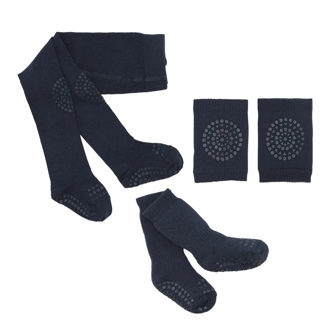 Baby Crawling Starter kit with grip - Navy Blue