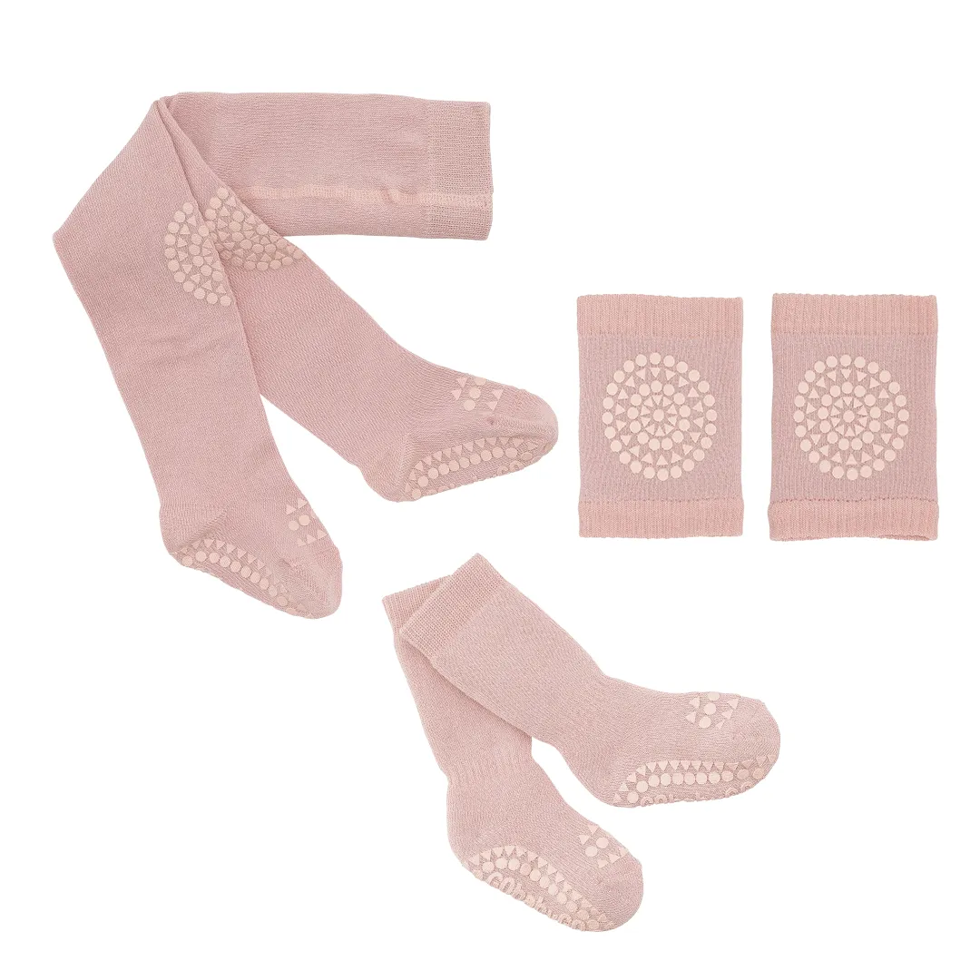 Baby Crawling Starter kit with grip  - Soft Pink