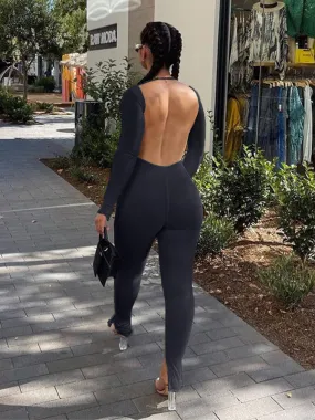 Backless Bodycon Jumpsuit