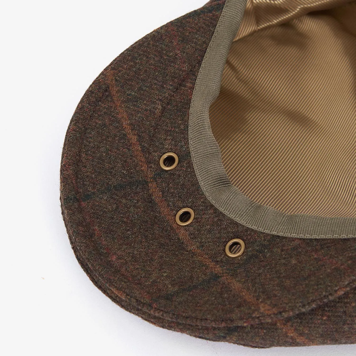 Barbour Men's Crieff Flat Cap in Brown