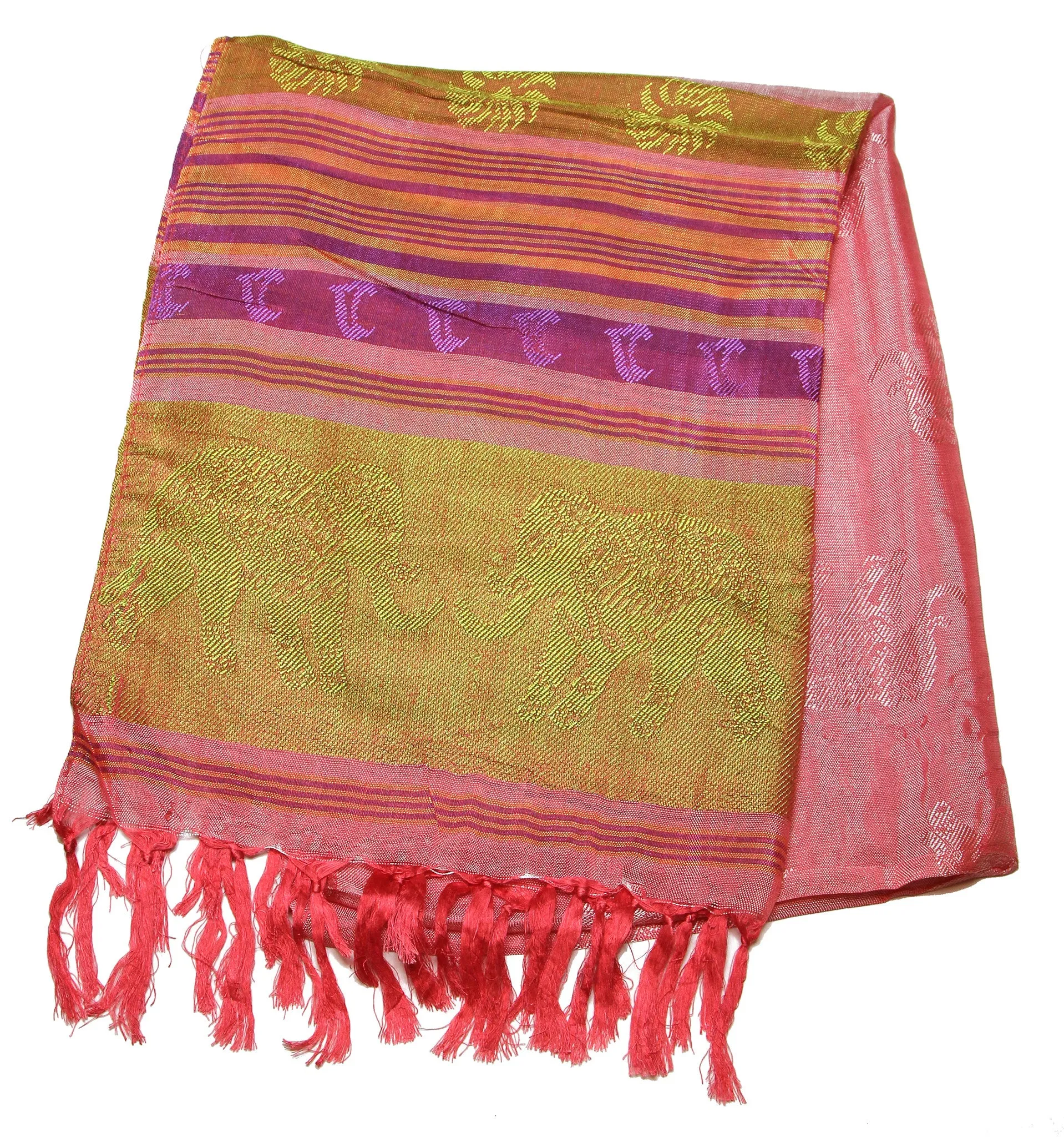 Beautiful hand made Nepal Pashmina Scarf Shawl Pink