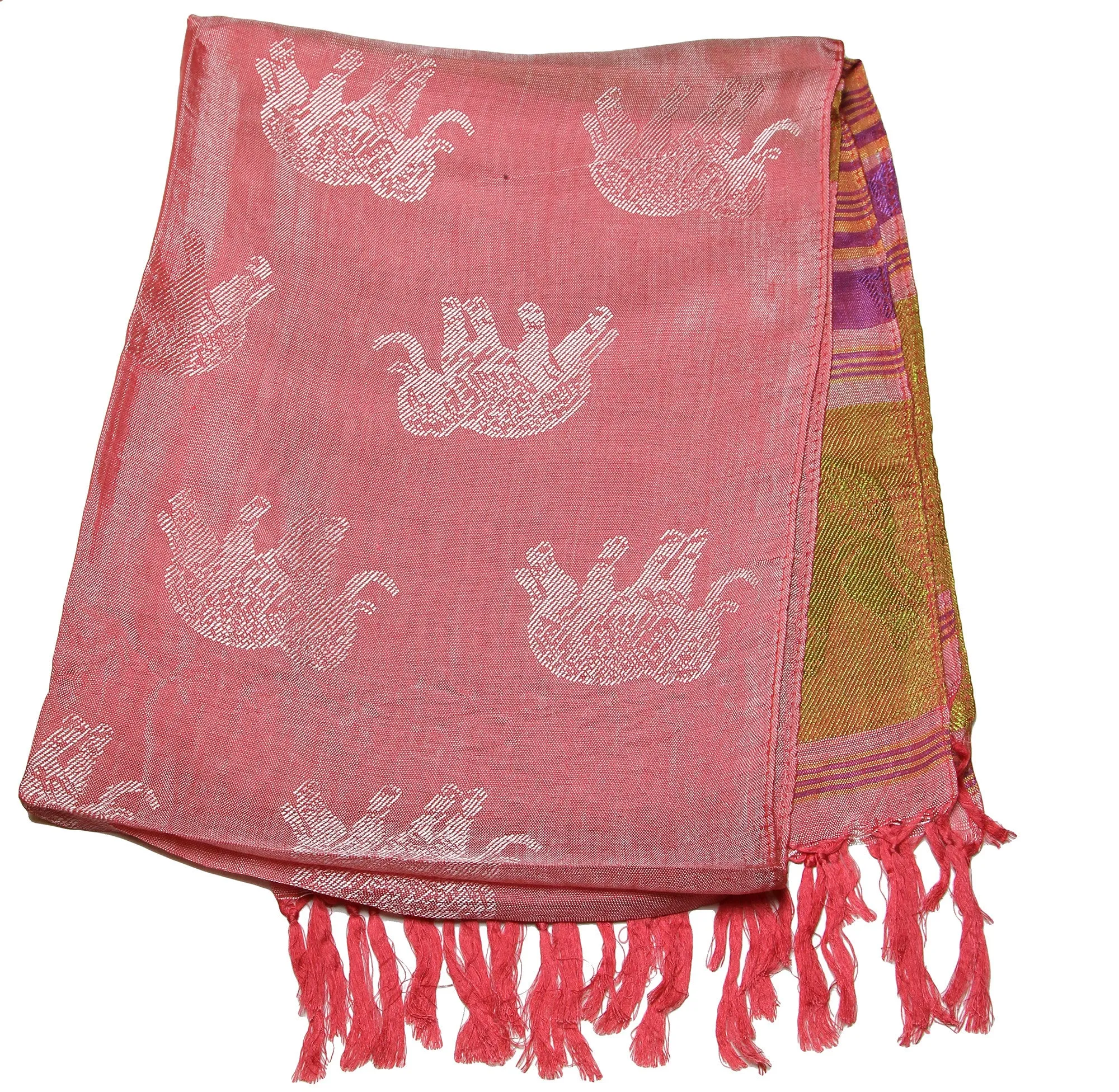 Beautiful hand made Nepal Pashmina Scarf Shawl Pink