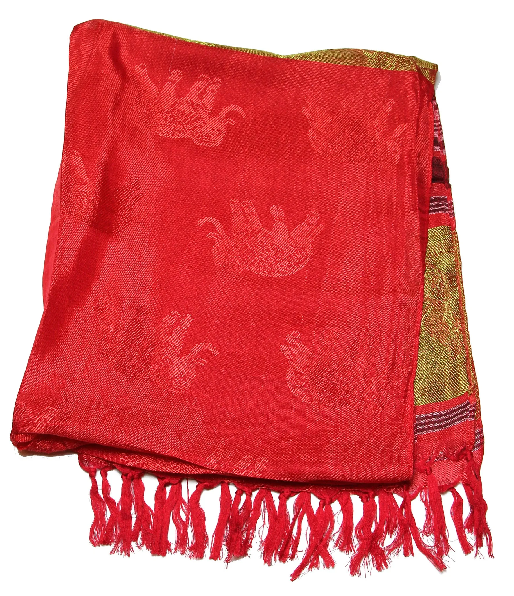 Beautiful hand made Nepal Pashmina Scarf Shawl Red