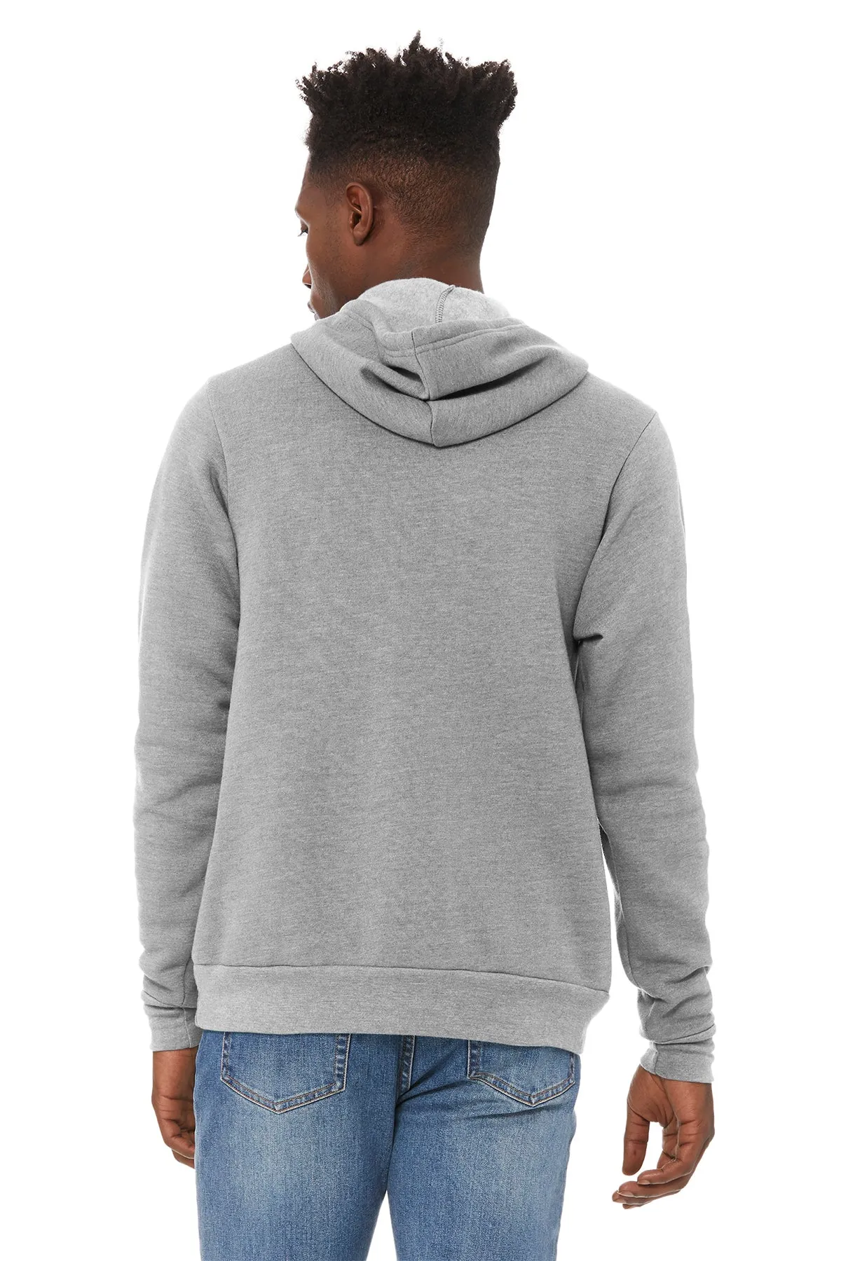 Bella Canvas Unisex Sponge Fleece Hoodie, Athletic Heather