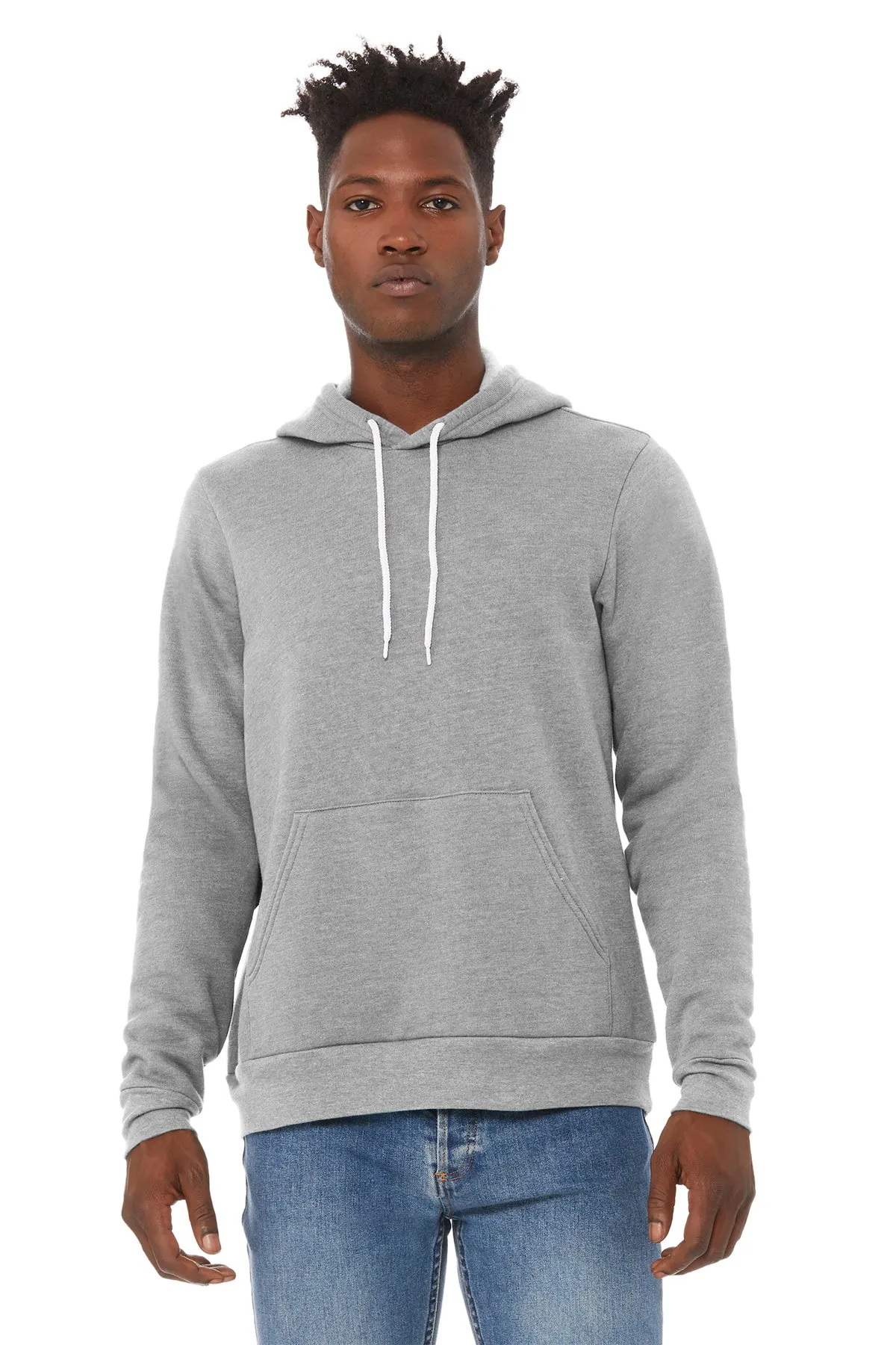 Bella Canvas Unisex Sponge Fleece Hoodie, Athletic Heather