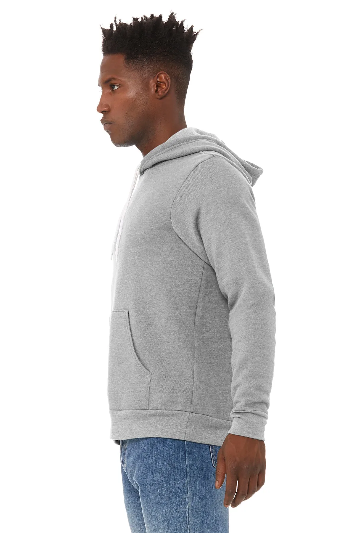 Bella Canvas Unisex Sponge Fleece Hoodie, Athletic Heather