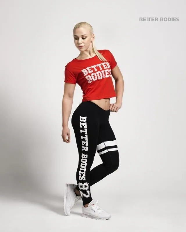 Better Bodies Cropped Tee - Tomato Red