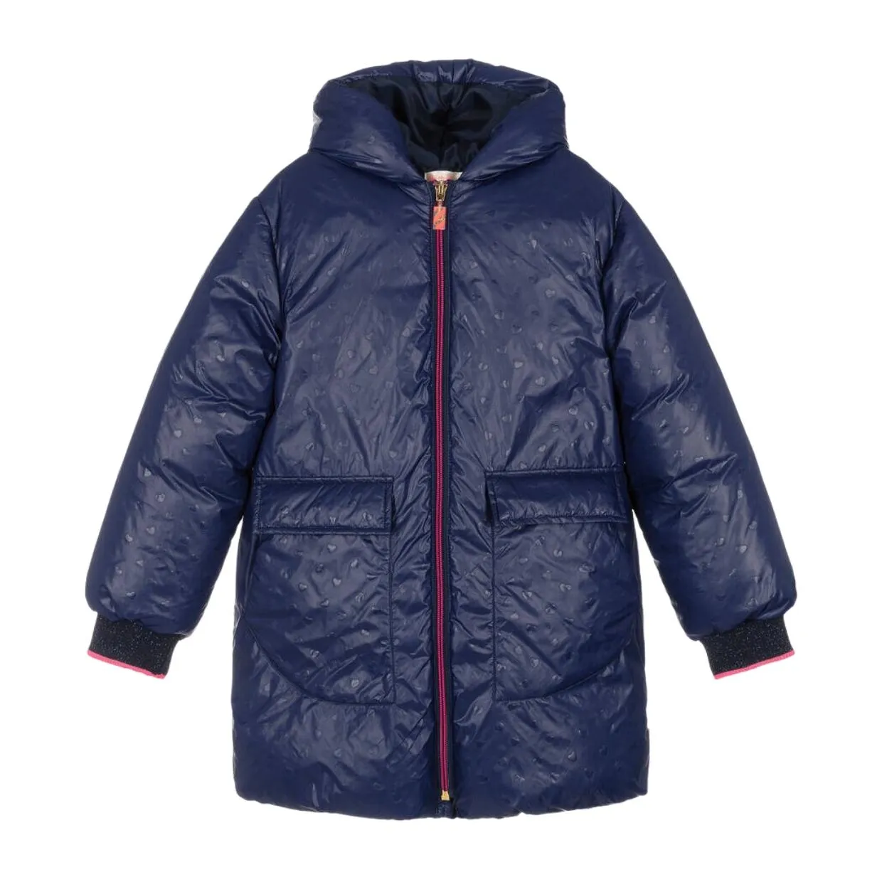 Billieblush Hooded Navy Puffer Jacket