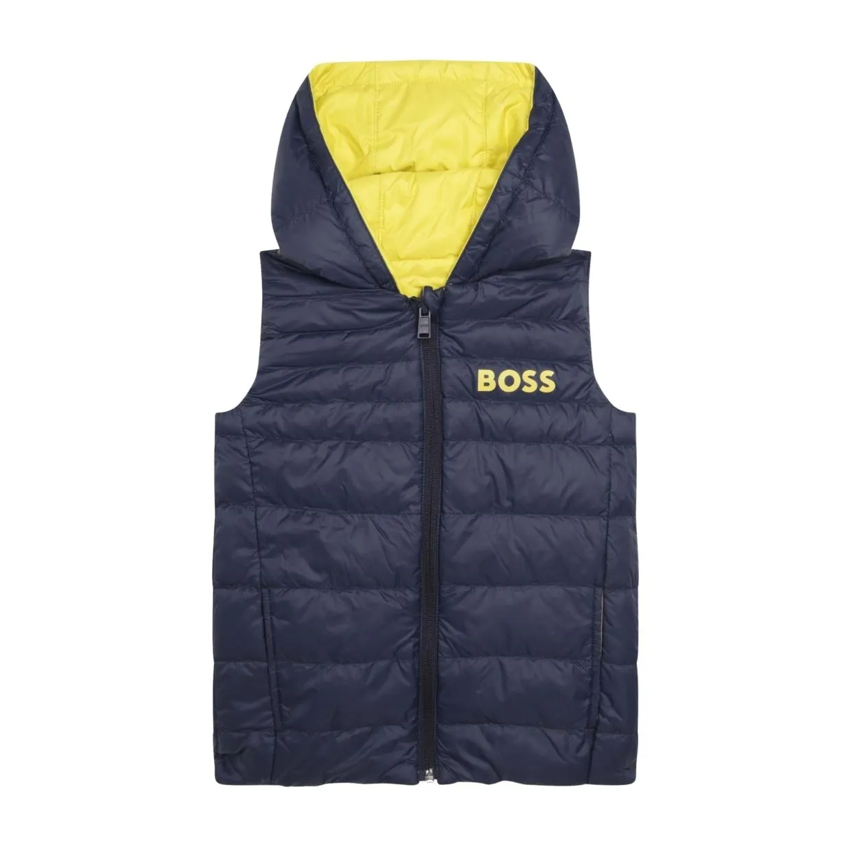 BOSS Kids Lime Reversible Gilet