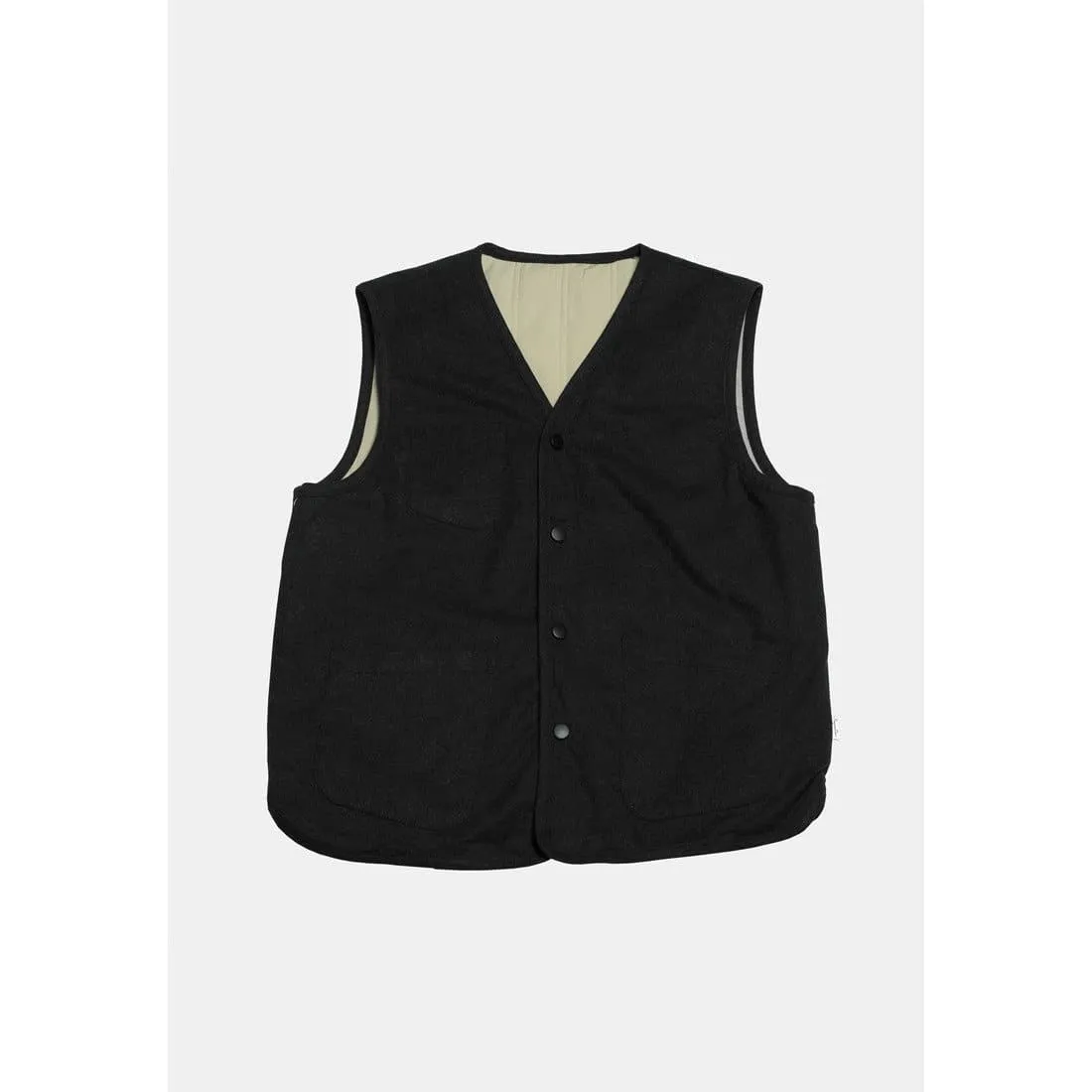 Boysnextdoor Reversible Quilted Vest Black