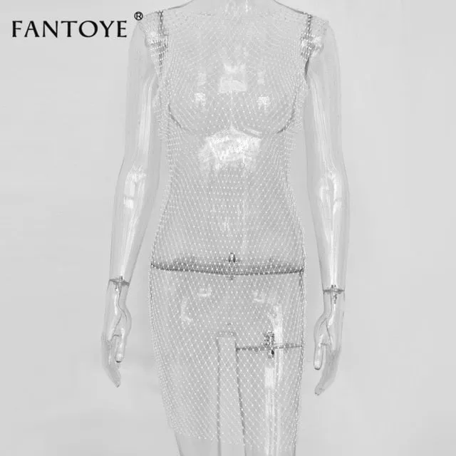 Brilynn Crystal Bodycon Diamond Dress