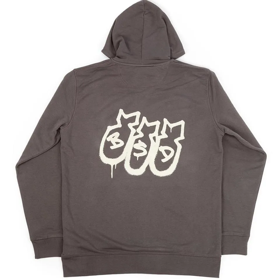 BSD Second Strike Zip Up Hoodie - Graphite