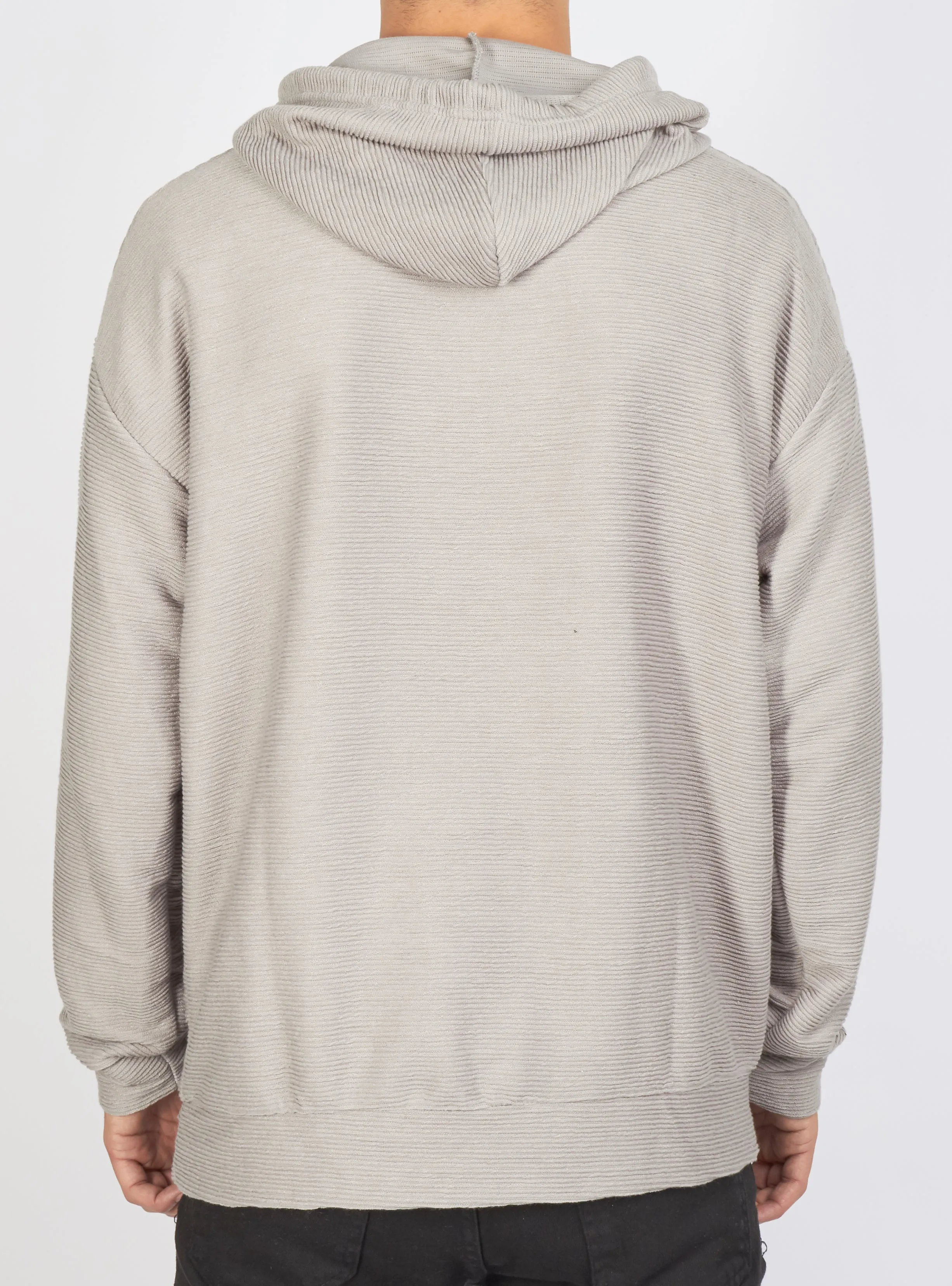 Buyer's Choice Hoodie - Ribbed - Light Grey - SW-21577