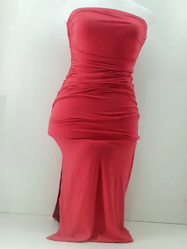 Capella Strapless Pink Bodycon Dress Small