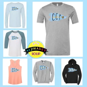 Carolina Collaborative Prep CCP Pennant Design On Adult And Youth Tees And Sweatshirts