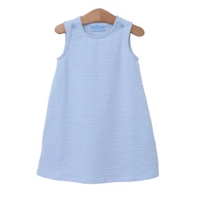 Caroline Dress - Light Blue Stripe