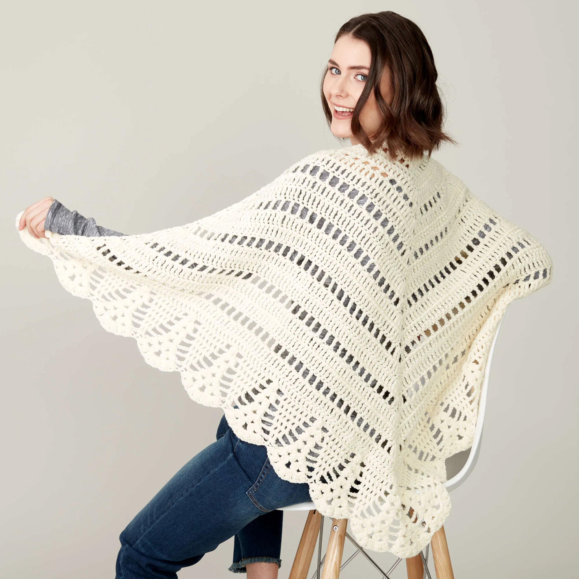 Caron Crochet Prayer Shawl