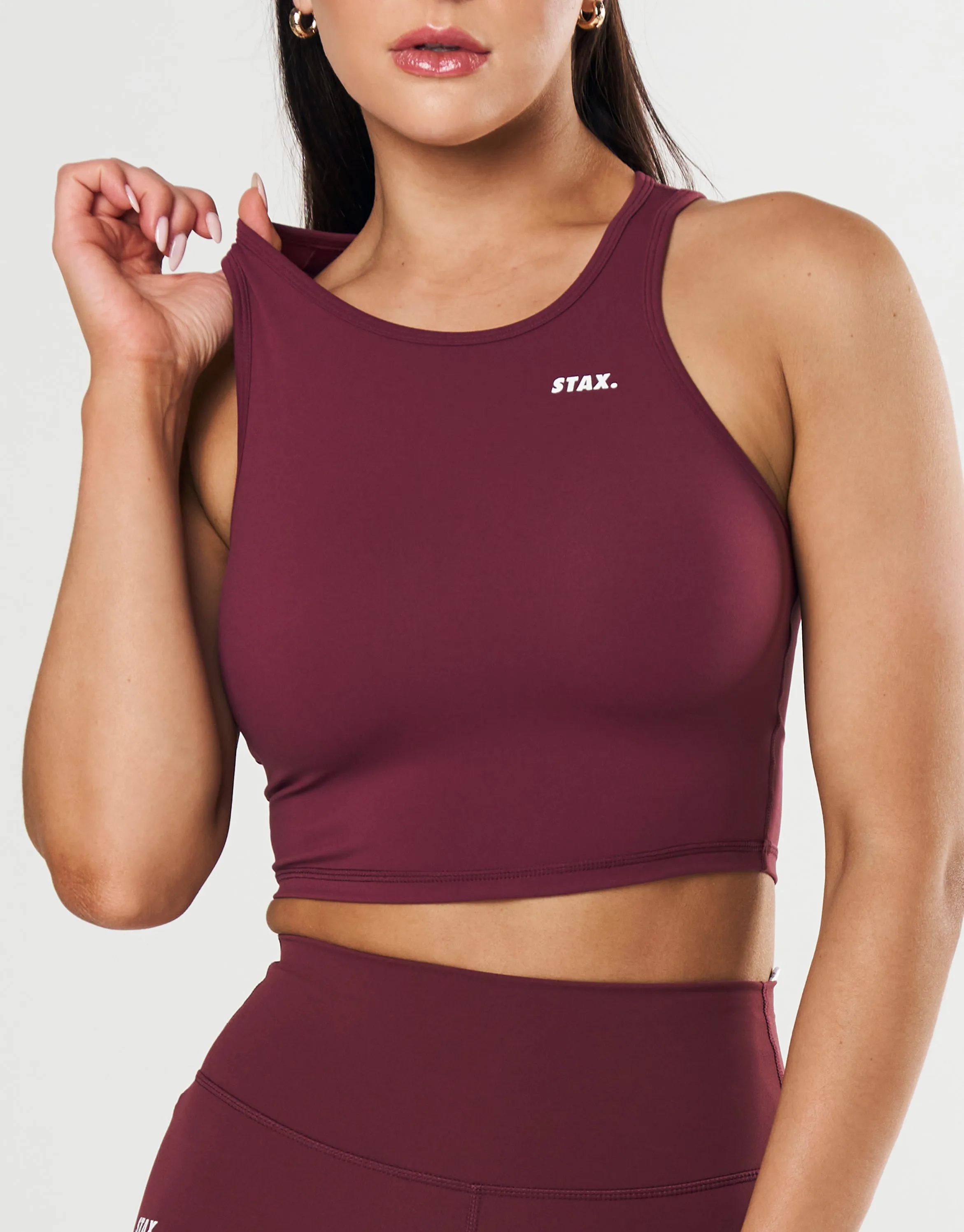 Cropped Tank NANDEX ™ Maple - Burgundy