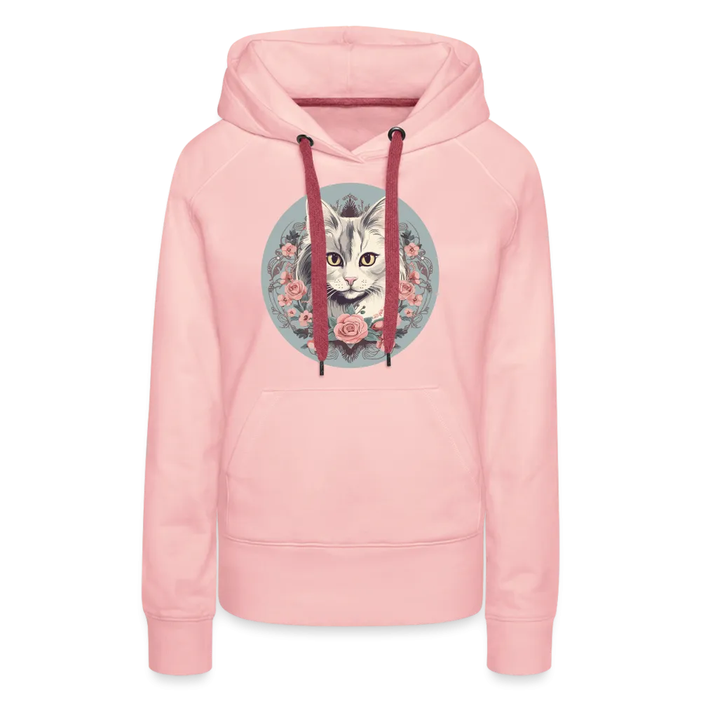 Damen Hoodie mit Katzenmotiv "Romantic Cat"