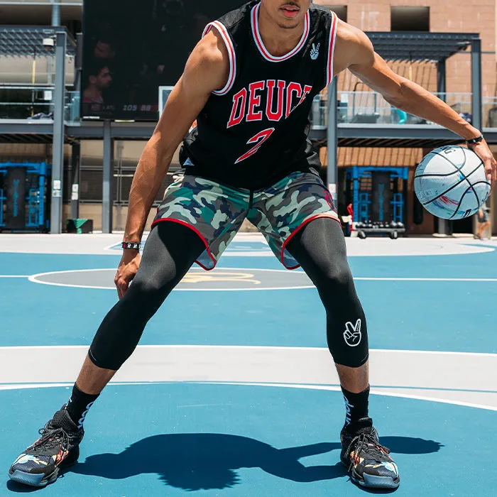 Deuce 3/4 Basketball Tights | Black