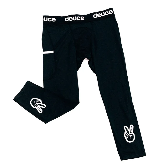 Deuce 3/4 Basketball Tights | Black