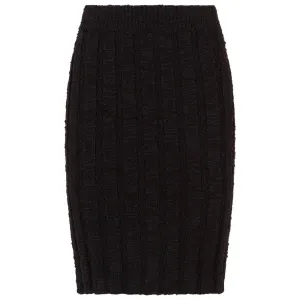 Dolce & Gabbana Black Wool Vergine Skirt