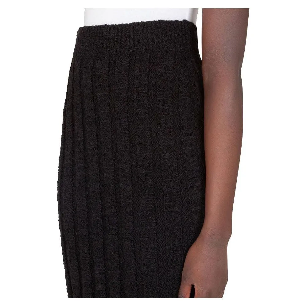 Dolce & Gabbana Black Wool Vergine Skirt