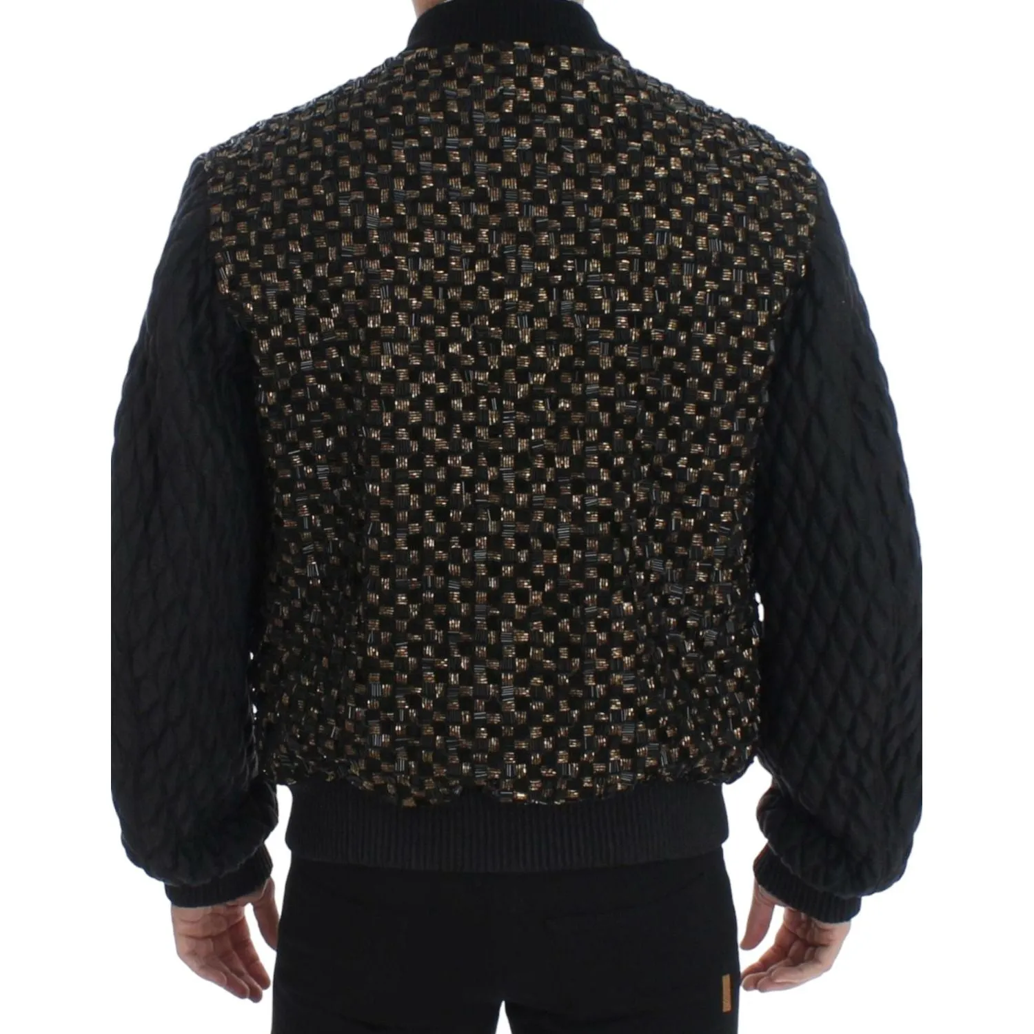 Dolce & Gabbana Elegant Black Sequined Designer Jacket