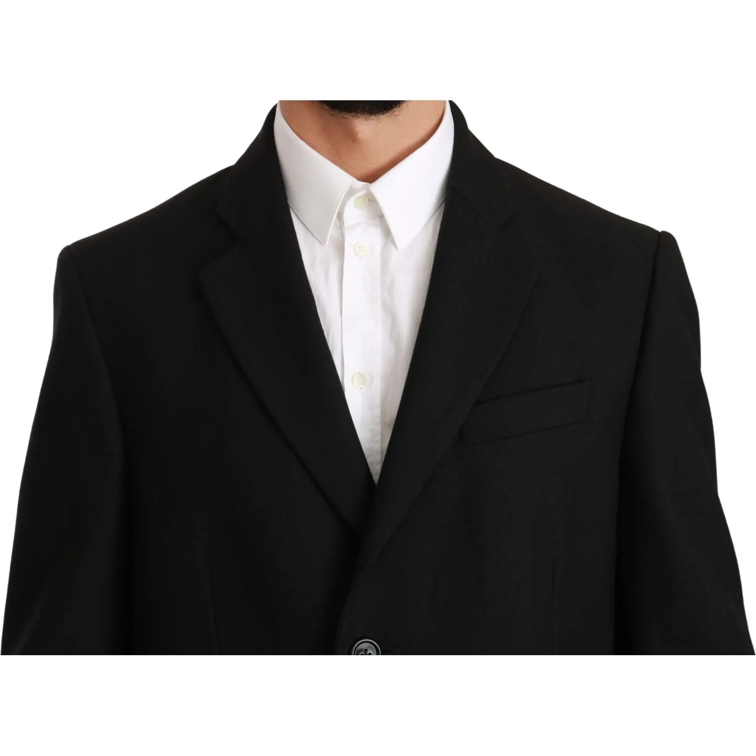 Dolce & Gabbana Elegant Black Wool Formal Blazer