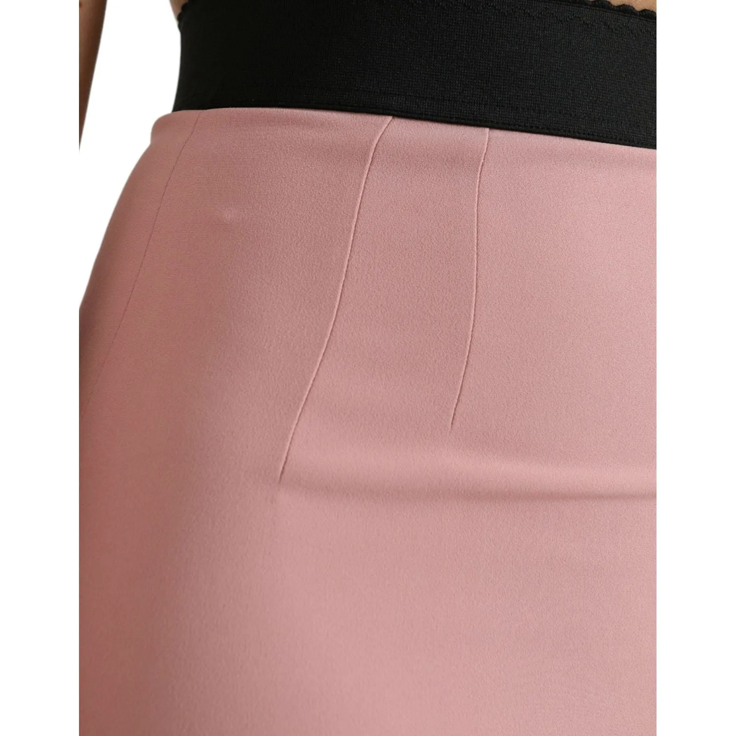 Dolce & Gabbana Elegant High Waist Pencil Skirt in Pink