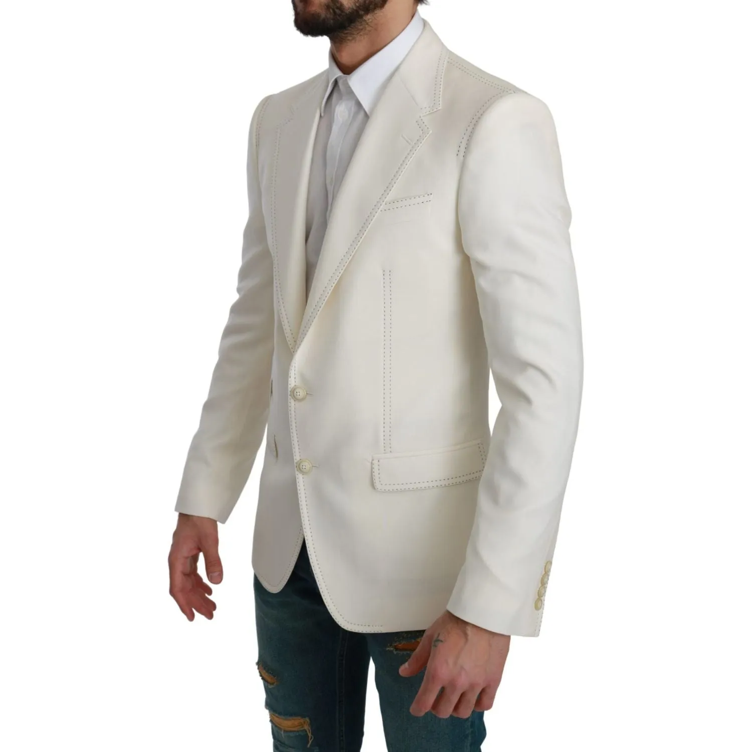 Dolce & Gabbana Elegant Slim Fit Virgin Wool Blazer