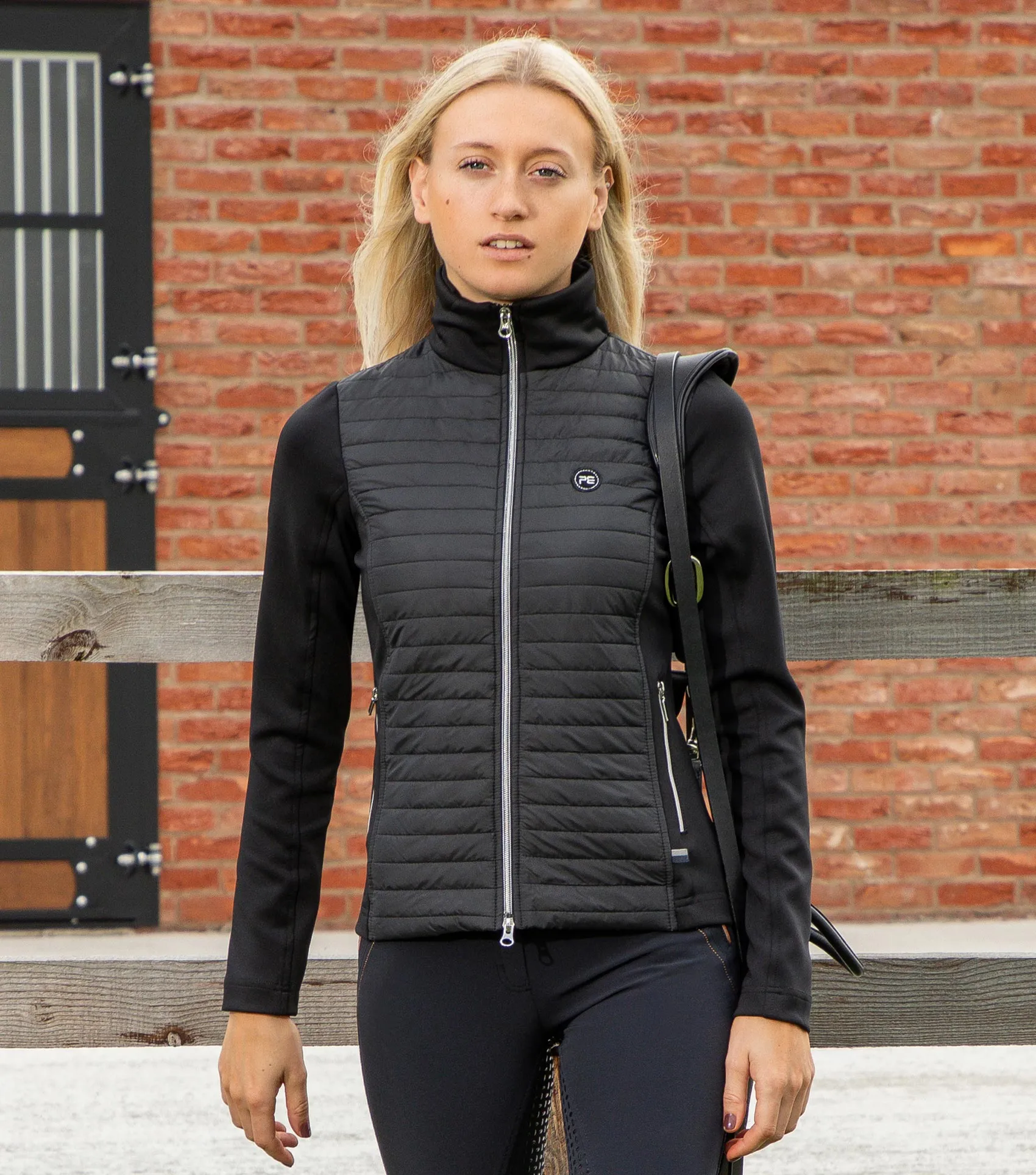 Elena Ladies Hybrid Technical Riding Jacket Black