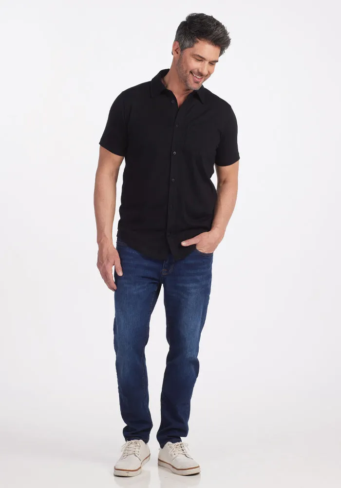 Endi Full Button Down Shirt - Black