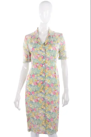 Fabulous Madeline Kempsey vintage floral dress size S