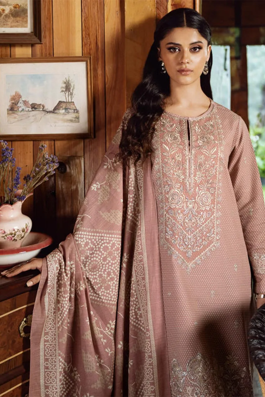 Fall Winter'24 - 3 Piece - Embroidered Khaddar Suit U3PESG24V816