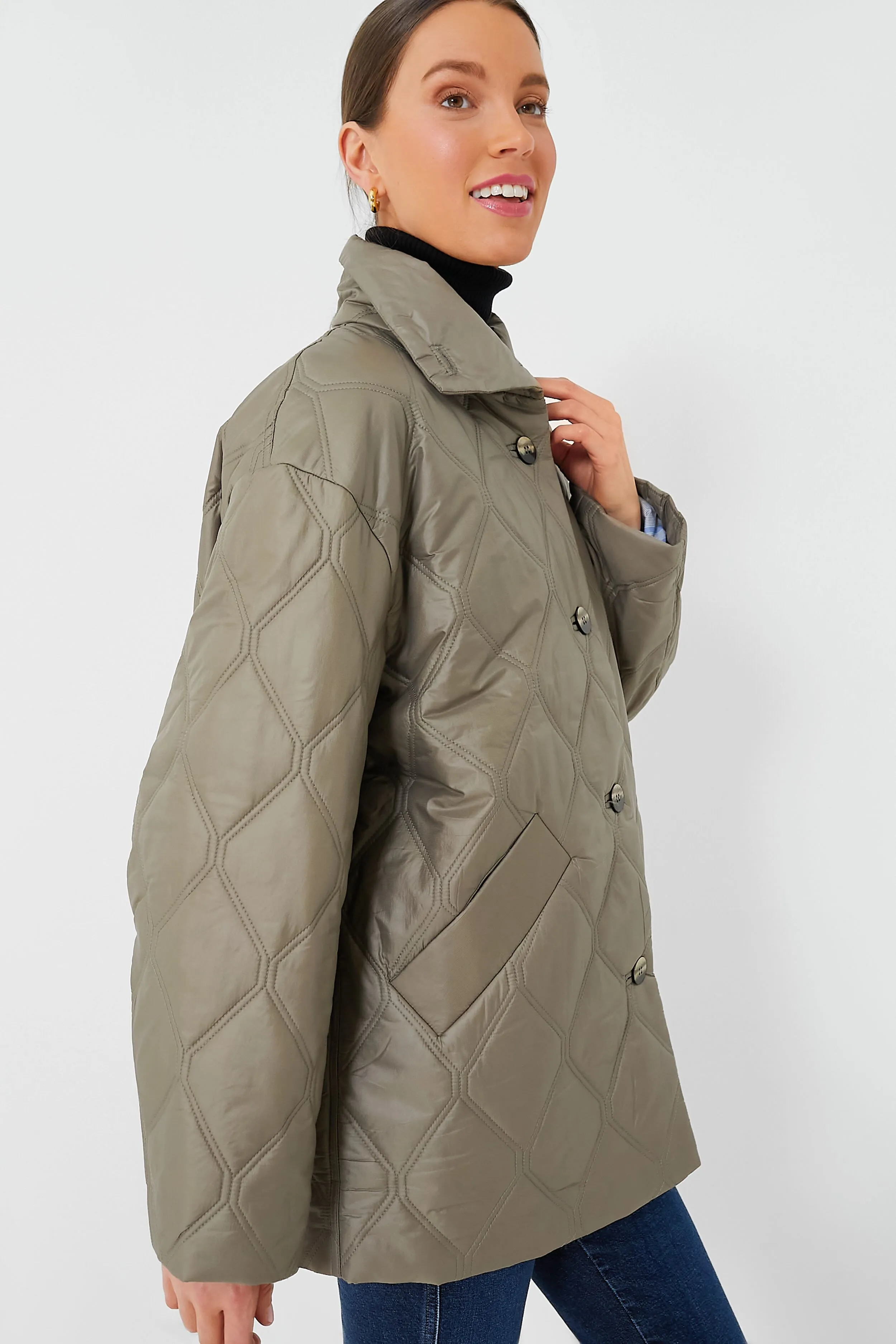 Fallen Rock Shiny Quilt Jacket