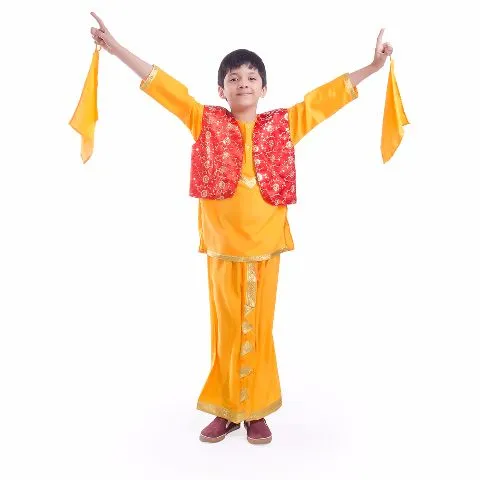 Fancydresswale Punjabi Bhangra Baisakhi Folk Dance Costume for Boys and Men, bhangda dress