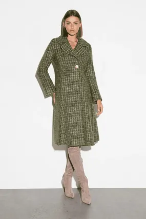 FRANCINE COAT OLIVE/BLACK/GOLD