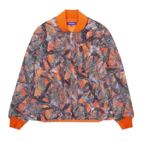 FUCKING AWESOME QUILTED CAMO PUFFER JACKET ORANGE